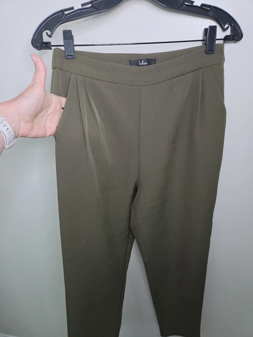 Women's Lulu's Green Trouser Pants Sz Medium